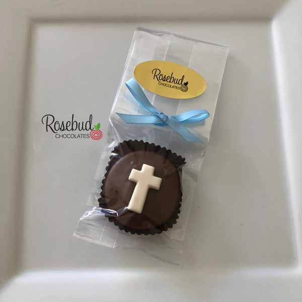 12 CROSS Chocolate Covered Oreo Cookie Religious Candy Party Favors