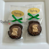 DOLLAR SIGN Set of 12 Chocolate Covered Oreo Cookie Party Favors