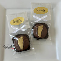 12 FOOTPRINT Chocolate Covered Oreo Cookie Candy Birthday Party Baby Shower Favors