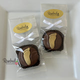 12 FOOTPRINT Chocolate Covered Oreo Cookie Candy Birthday Party Baby Shower Favors