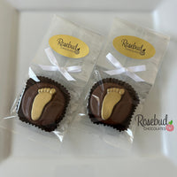 12 FOOTPRINT Chocolate Covered Oreo Cookie Candy Birthday Party Baby Shower Favors