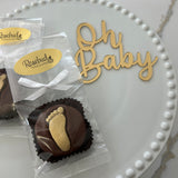 12 FOOTPRINT Chocolate Covered Oreo Cookie Candy Birthday Party Baby Shower Favors