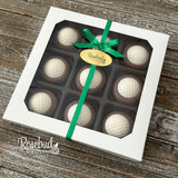 GOLF BALL Box of 9 Chocolate Oreo Cookies Gift