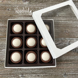 GOLF BALL Box of 9 Chocolate Oreo Cookies Gift
