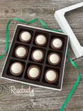 GOLF BALL Box of 9 Chocolate Oreo Cookies Gift