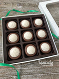 GOLF BALL Box of 9 Chocolate Oreo Cookies Gift