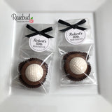 12 GOLF BALL Chocolate Covered Oreo Cookie Party Favors Personalized Tags
