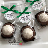 12 GOLF BALL Chocolate Covered Oreo Cookie Party Favors Personalized Tags
