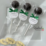 12 GOLF BALL Chocolate Lollipops Sports Birthday Party Favors Personalized Tags