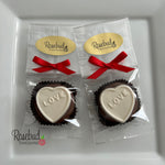 12 Heart LOVE Chocolate Covered Oreo Cookie Candy Party Favors