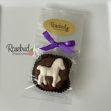 12 HORSE Chocolate Covered Oreo Cookie Candy Party Favors Body