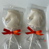 HORSE Set of 12 Chocolate Lollipops Party Favors