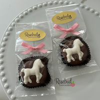 12 HORSE Chocolate Covered Oreo Cookie Candy Party Favors Body