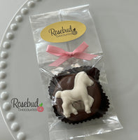 12 HORSE Chocolate Covered Oreo Cookie Candy Party Favors Body