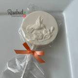 12 HUMMINGBIRD Chocolate Lollipops Candy Party Favors
