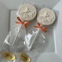 12 HUMMINGBIRD Chocolate Lollipops Candy Party Favors