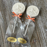 12 HUMMINGBIRD Chocolate Lollipops Candy Party Favors