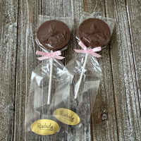 12 HUMMINGBIRD Chocolate Lollipops Candy Party Favors