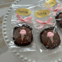12 ICE CREAM CONE Chocolate Covered Oreo Cookie Birthday Party Candy Favors