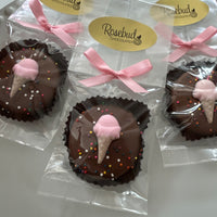 12 ICE CREAM CONE Chocolate Covered Oreo Cookie Birthday Party Candy Favors