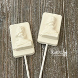 12 Kneeling PRAYING GIRL Chocolate Lollipop Religious Candy Party Favors