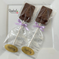12 Kneeling PRAYING GIRL Chocolate Lollipop Religious Candy Party Favors