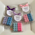 12 Building BLOCKS Chocolate Birthday Party Favors