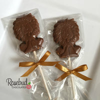 12 LION Chocolate Lollipop Candy Party Favors