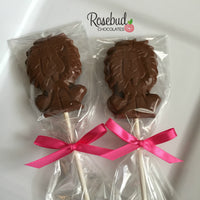 12 LION Chocolate Lollipop Candy Party Favors