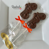 MOTORCYCLE Set of 12 Chocolate Lollipops Party Favors