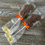 MOTORCYCLE Set of 12 Chocolate Lollipops Party Favors