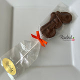 MOTORCYCLE Set of 12 Chocolate Lollipops Party Favors