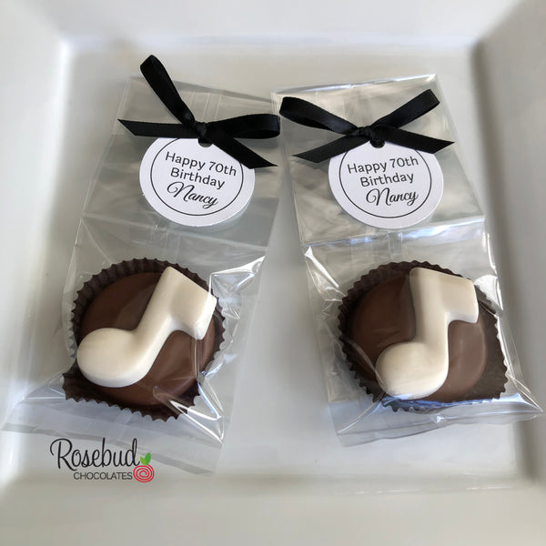 12 MUSIC NOTE Chocolate Covered Oreo Cookie Party Favors Personalized ...