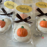 PUMPKIN Set of 12 Chocolate Oreo Cookie Party Favors