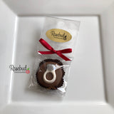 RING Set of 12 Chocolate Oreo Cookie Favors Diamond Engagement Wedding
