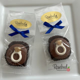 RING Set of 12 Chocolate Oreo Cookie Favors Diamond Engagement Wedding