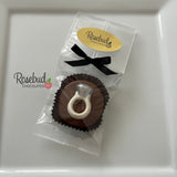 RING Set of 12 Chocolate Oreo Cookie Favors Diamond Engagement Wedding