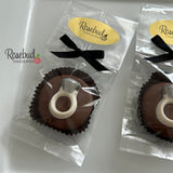 RING Set of 12 Chocolate Oreo Cookie Favors Diamond Engagement Wedding