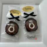 RING Set of 12 Chocolate Oreo Cookie Favors Diamond Engagement Wedding