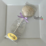 SEASHELL Set of 12 Chocolate Lollipop Favors