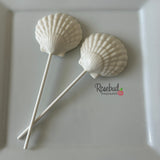 SEASHELL Set of 12 Chocolate Lollipop Favors