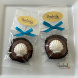 SEASHELLS Set of 12 Chocolate Covered Oreo Cookie Party Favors 1