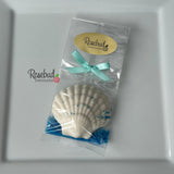 SEASHELL Set of 12 Chocolate Candy Party Favors