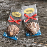 SEASHELL Set of 12 Chocolate Candy Party Favors