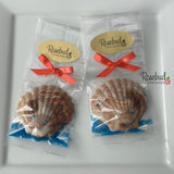 SEASHELL Set of 12 Chocolate Candy Party Favors