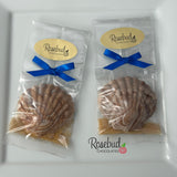 SEASHELL Set of 12 Chocolate Candy Party Favors