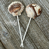 SEASHELL Set of 12 Chocolate Lollipop Favors