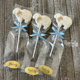 12 SHEEP Large Chocolate Lollipops Candy Animal Party Favors