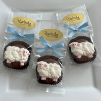 12 SHEEP Chocolate Covered Oreo Cookie Birthday Party Favors