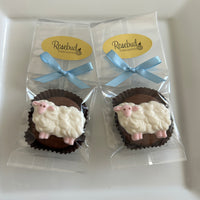12 SHEEP Chocolate Covered Oreo Cookie Birthday Party Favors